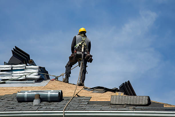 Professional Roofing technician working in Forestdale, MA
